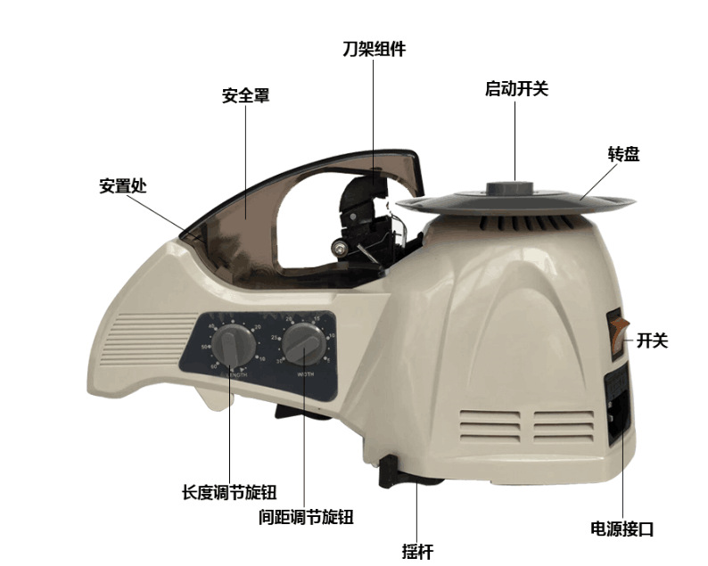 圓盤式膠帶切割機